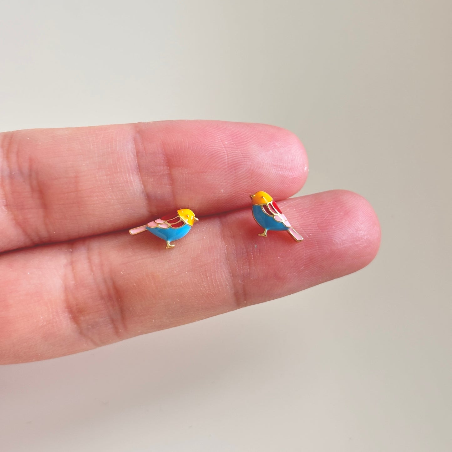 Blue Birds Stud Earring E5-3