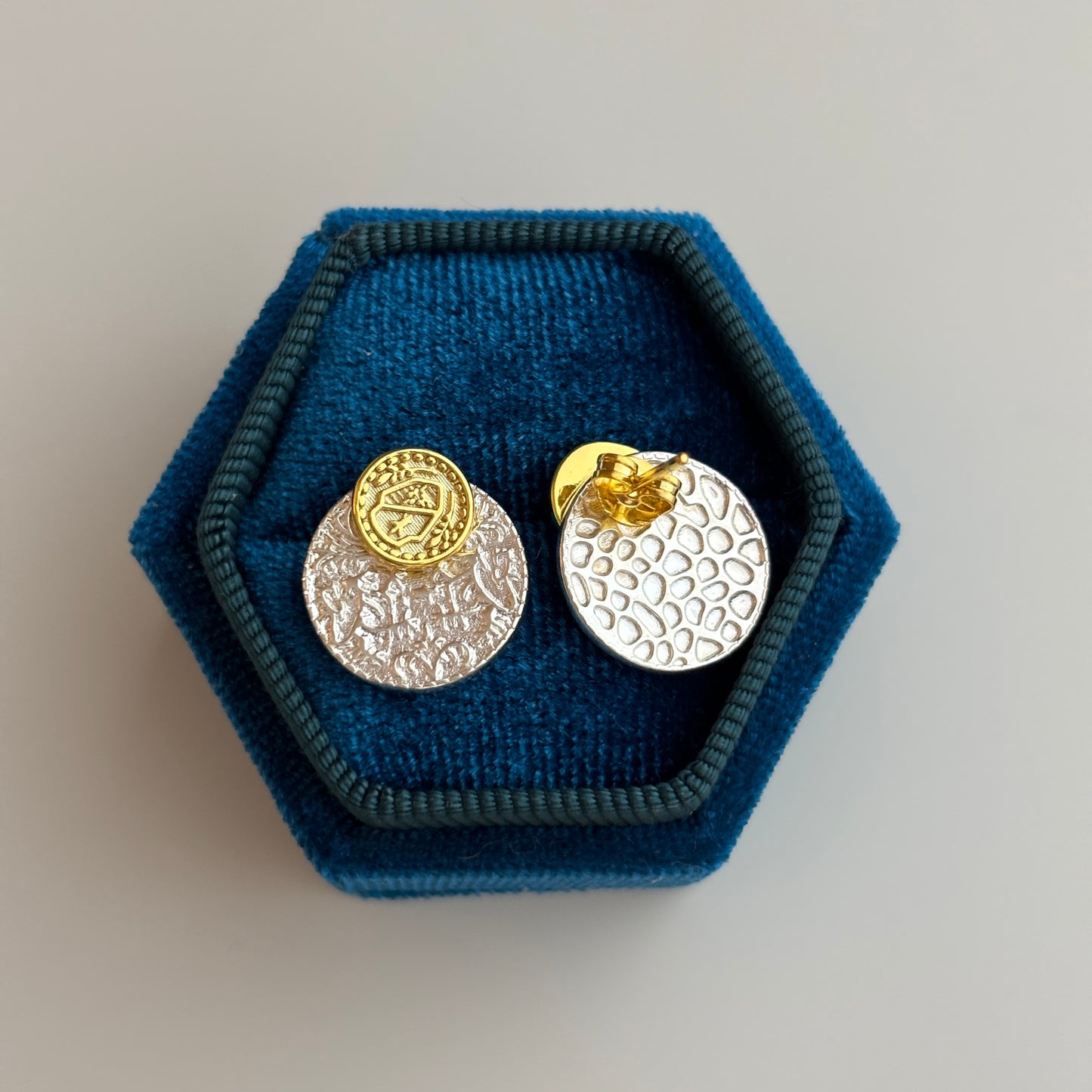 Coins Stud Earring | 2 Ways to wear