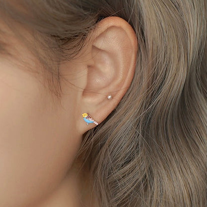 Blue Birds Stud Earring E5-3